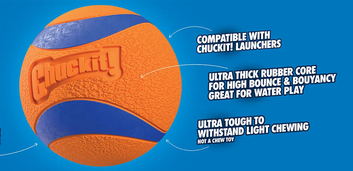 Chuckit UltraBounce Speelbal – Kleine Stuiterbal voor Honden