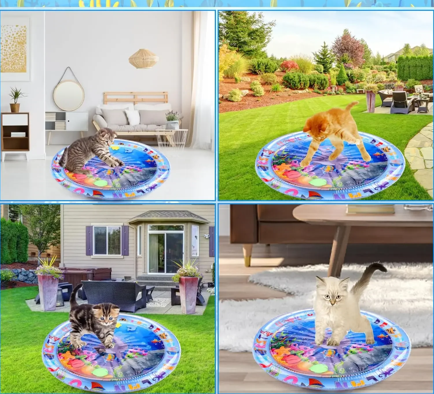 AquaPlay Opblaasbare Waterspeelmat voor Honden & Katten