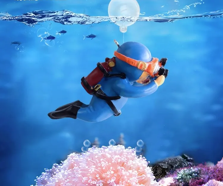 AquaFloat Drijvende Duiker Aquarium Decoratie