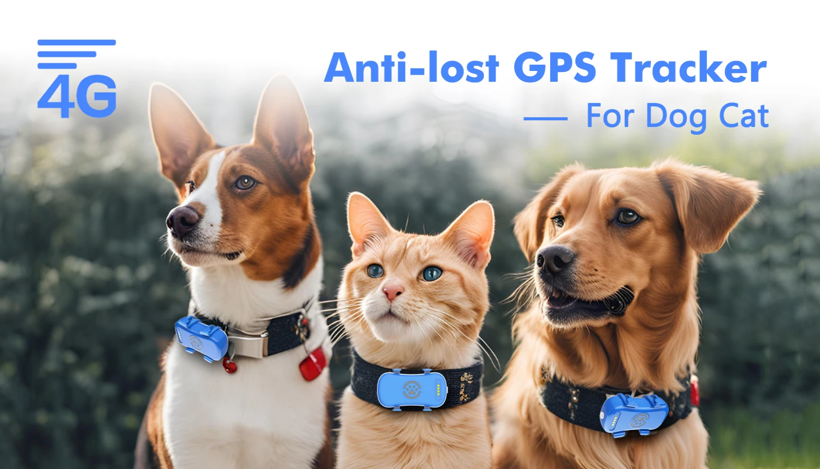 TrackiPet 4G Mini GPS Tracker voor Katten en Honden