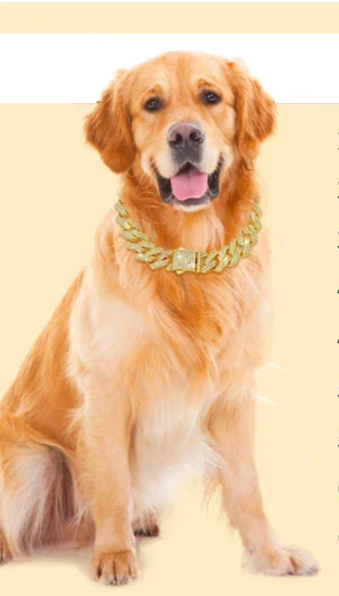RoyalPaw Diamond Cuban Hondenketting