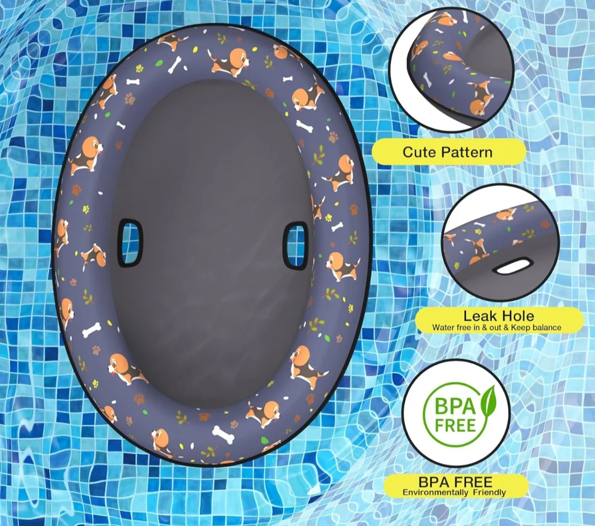 AquaPaws Opblaasbaar Honden Vlot
