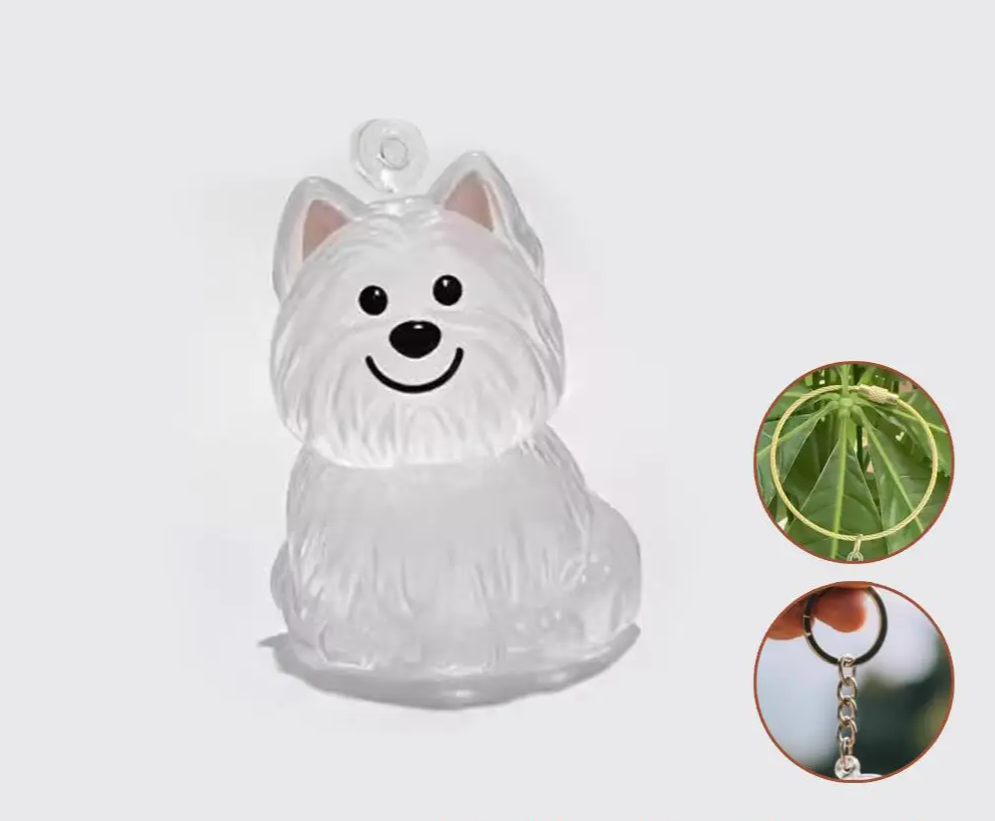 MemoriPaw Honden Haar Bewaar Sleutelhanger