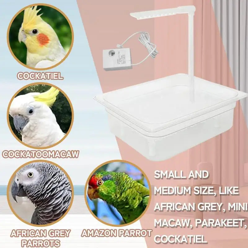 Vogelbad fontein automatisch USB – ABS kunststof