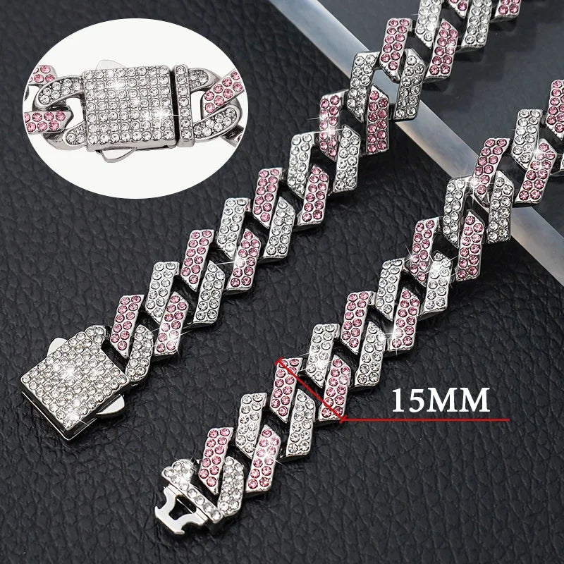 RoyalPaw Diamond Cuban Hondenketting
