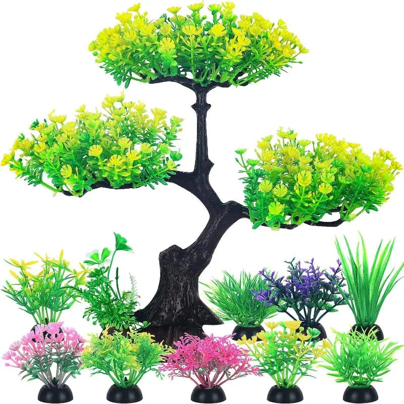 Aquarium plastic plantendecoratie