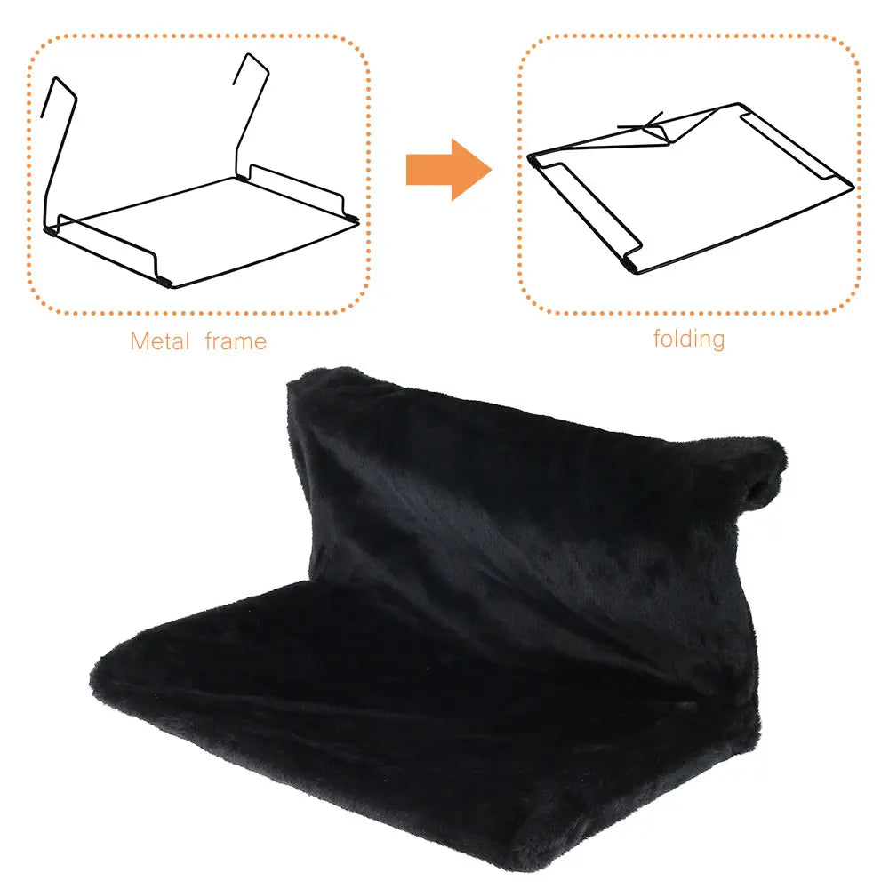 Radiator Kattenbed – Fleece Hangmat met Metalen Frame – 46x30x25 cm