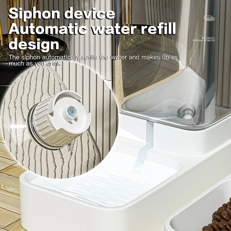Automatische voer- en waterdispenser kat – BPA-vrij kunststof 3,8L