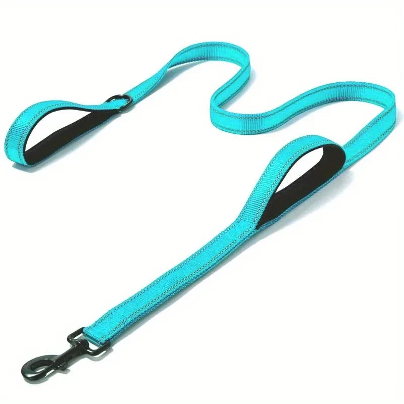 Zware Dubbele Hondenhalsband – Ketting en Nylon, 150 - 180cm