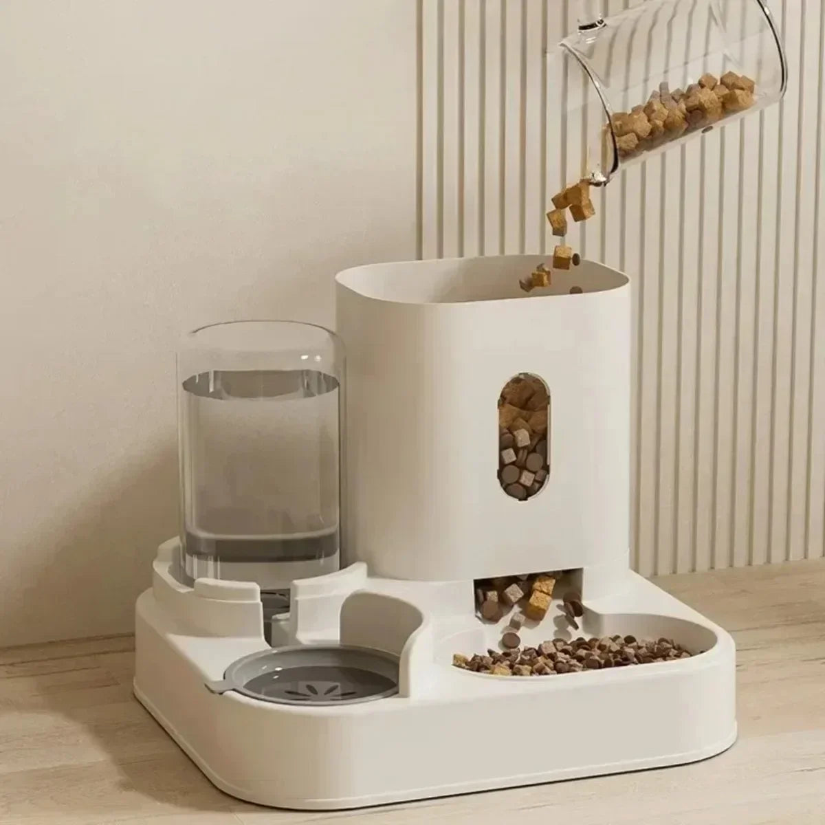 Automatische voer- en drinkbak hond/kat – RVS & BPA-vrij plastic