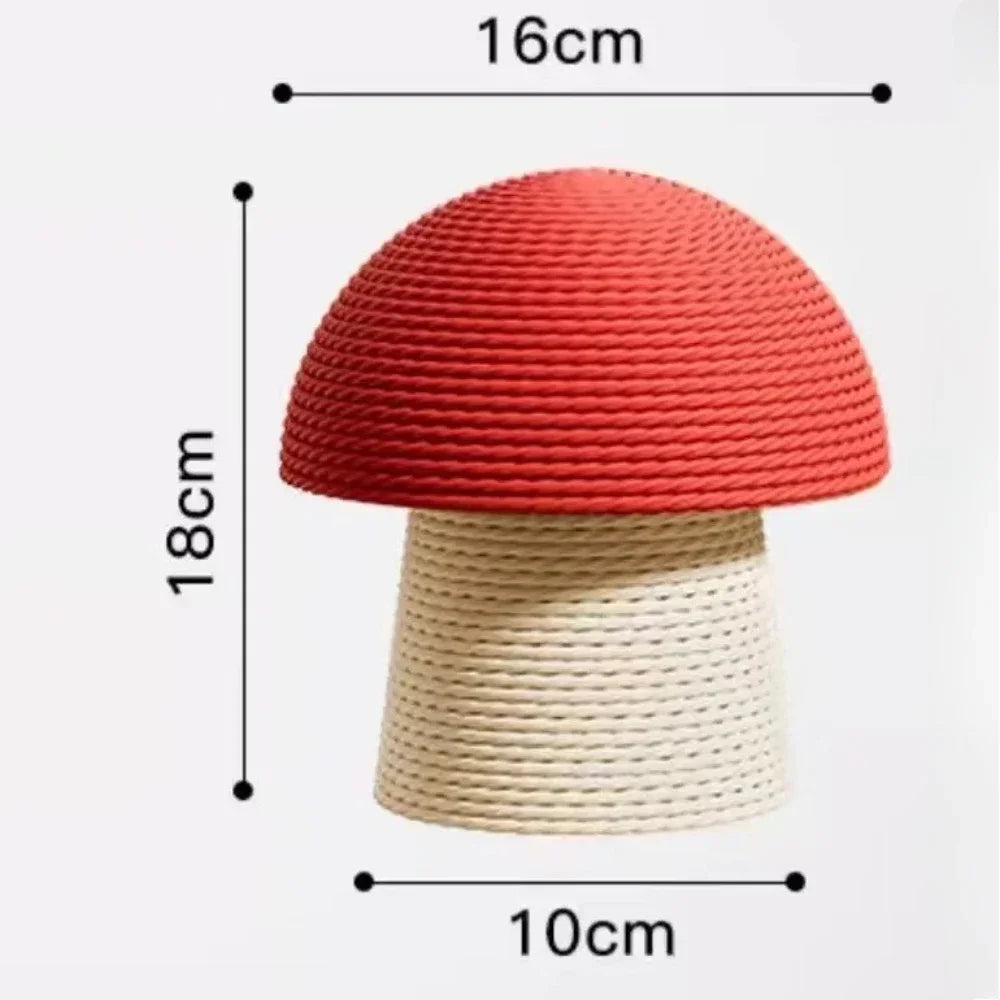 Krabpaal Kat Sisal – Rood Paddenstoel Design, Hout & Touw