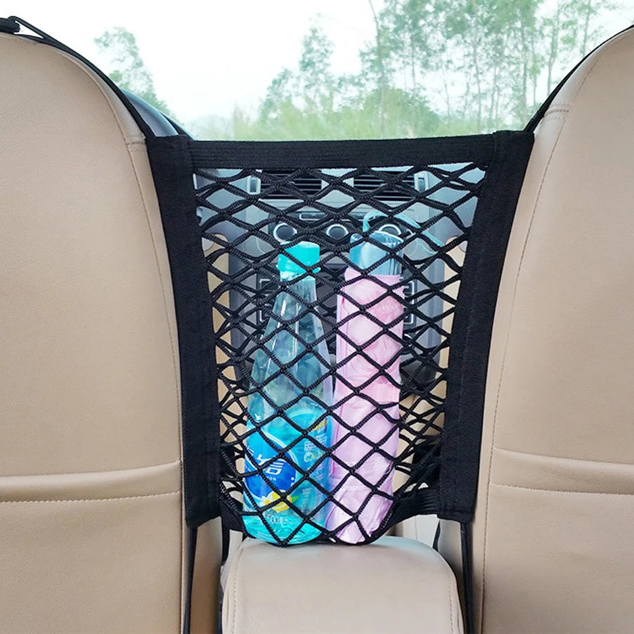 SAFEPET Auto Barrière met Net & Opbergtas – Veiligheid & Orde in de Auto