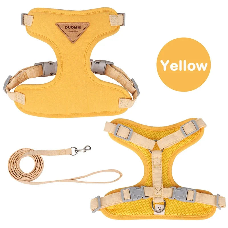 Puppy Harnas en Lijnset – Ademend Verstelbaar Vest Nylon XS-L