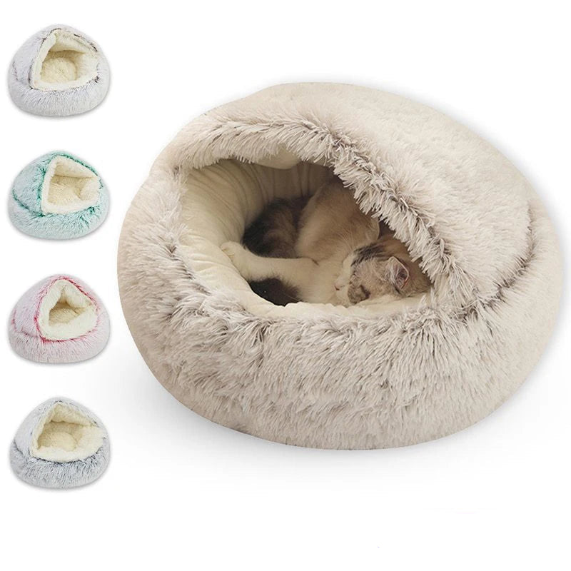 Pluche Kattenmand Ø40cm – Zachte Warmtebed voor Kat of Kleine Hond