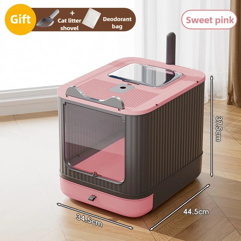 Gesloten Kattenbak met Geurfilter – Extra Groot & Spatwaterdicht Plastic