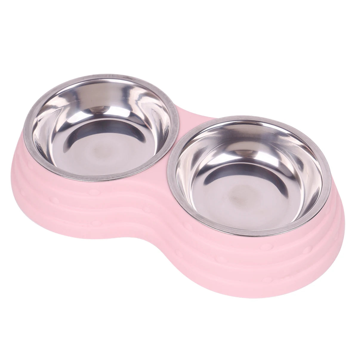 Dubbele Voerbak Hond/Kat – RVS & Antislip, Verhoogd
