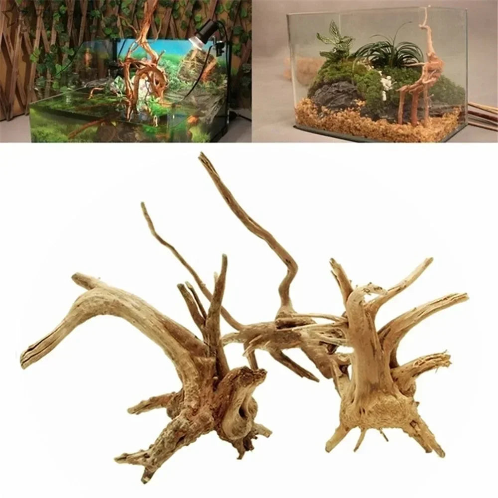 Houten aquariumornament