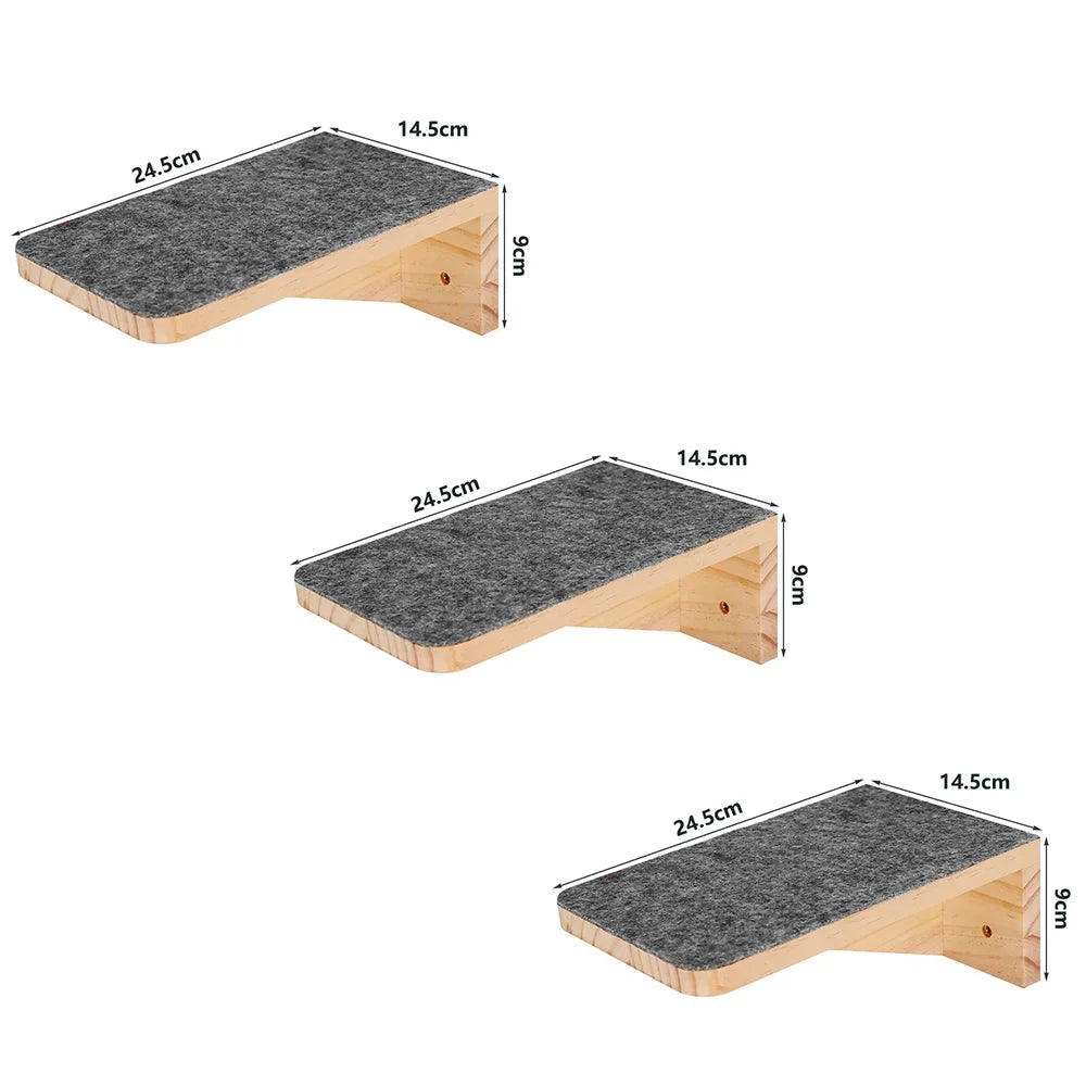 SkyNest Wandgemonteerde Kattenklimtoren