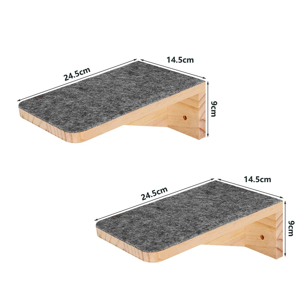 SkyNest Wandgemonteerde Kattenklimtoren