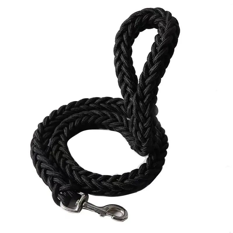 Sterke Nylon Hondenriem 115cm – Gevlochten voor Grote Honden