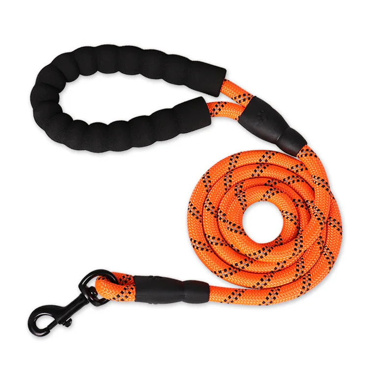 Sterke Nylon Hondenriem 150cm, 200cm, 300cm – Met Zacht Handvat en Haak