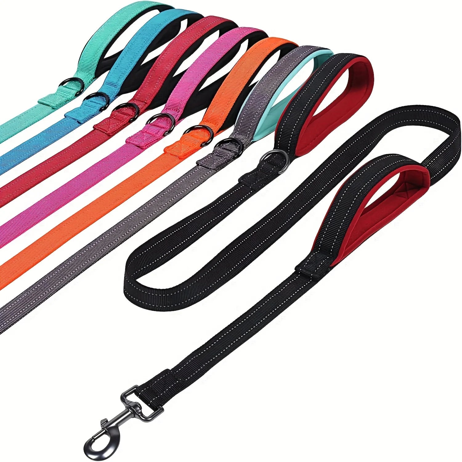 Zware Dubbele Hondenhalsband – Ketting en Nylon, 150 - 180cm