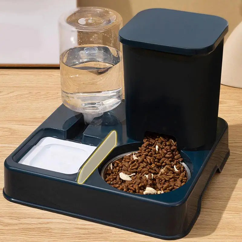 Automatische Kattenvoeder en Drinkfontein – ABS Blauw / Grijs