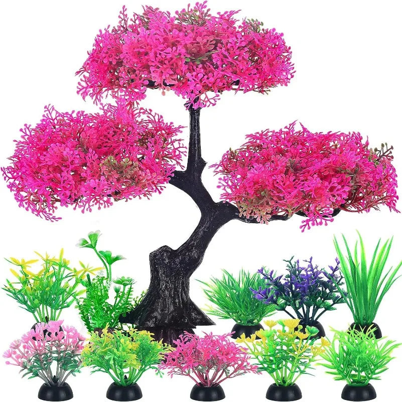 Aquarium plastic plantendecoratie