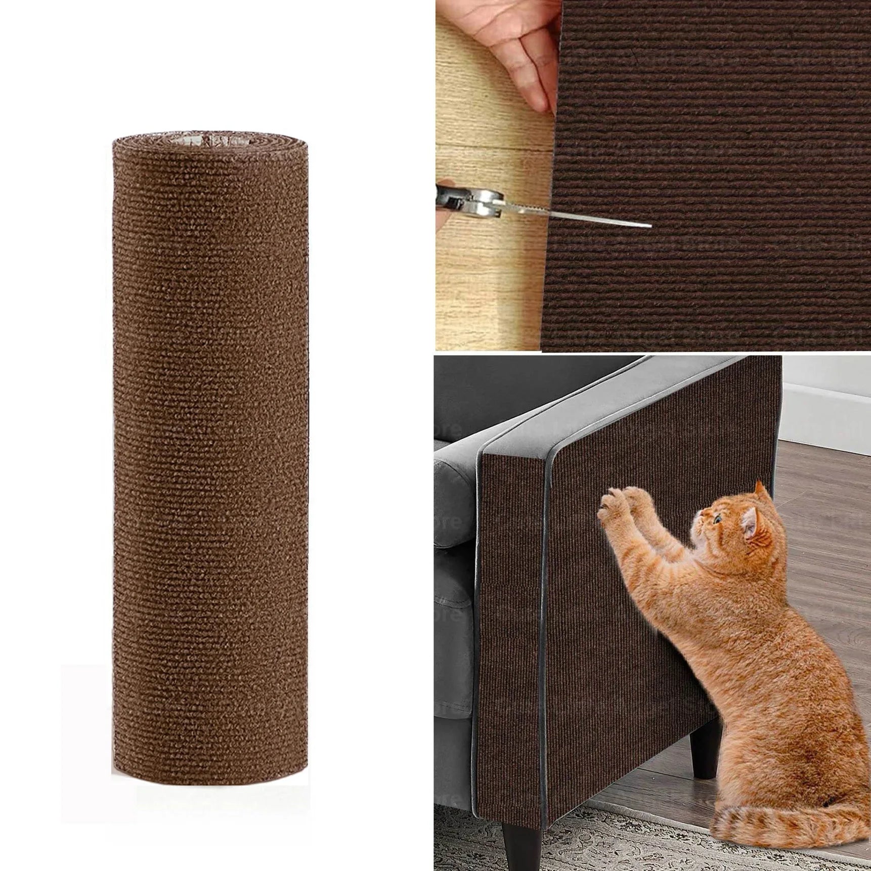 Krabmat Kat Zelfklevend Sisal – Op Maat Knipbaar Meubelbeschermer