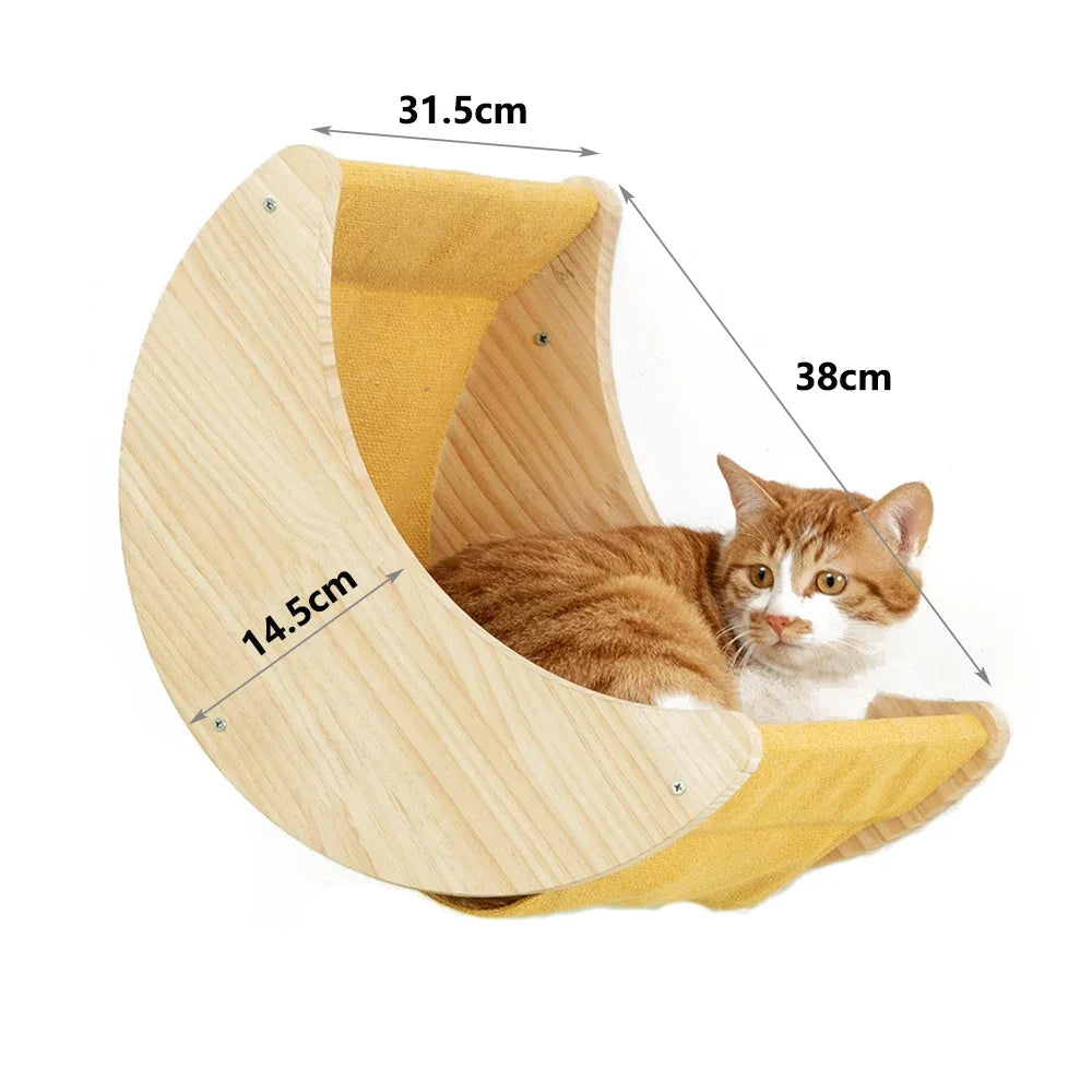 SkyNest Wandgemonteerde Kattenklimtoren