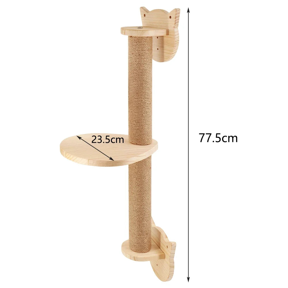 SkyNest Wandgemonteerde Kattenklimtoren