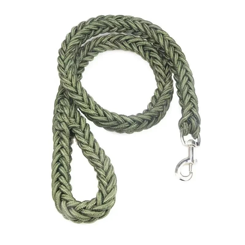 Sterke Nylon Hondenriem 115cm – Gevlochten voor Grote Honden