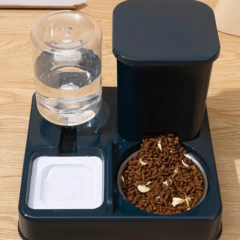 Automatische Kattenvoeder en Drinkfontein – ABS Blauw / Grijs