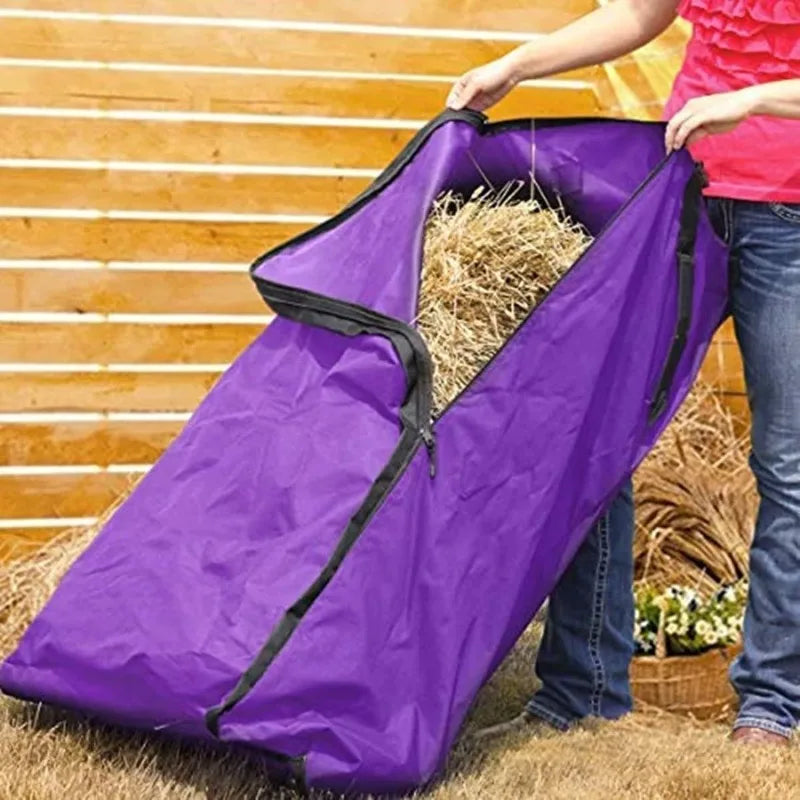 HayGuard Pro – Waterdichte Ritsbare Hooibaal Opbergtas voor Paarden & Vee