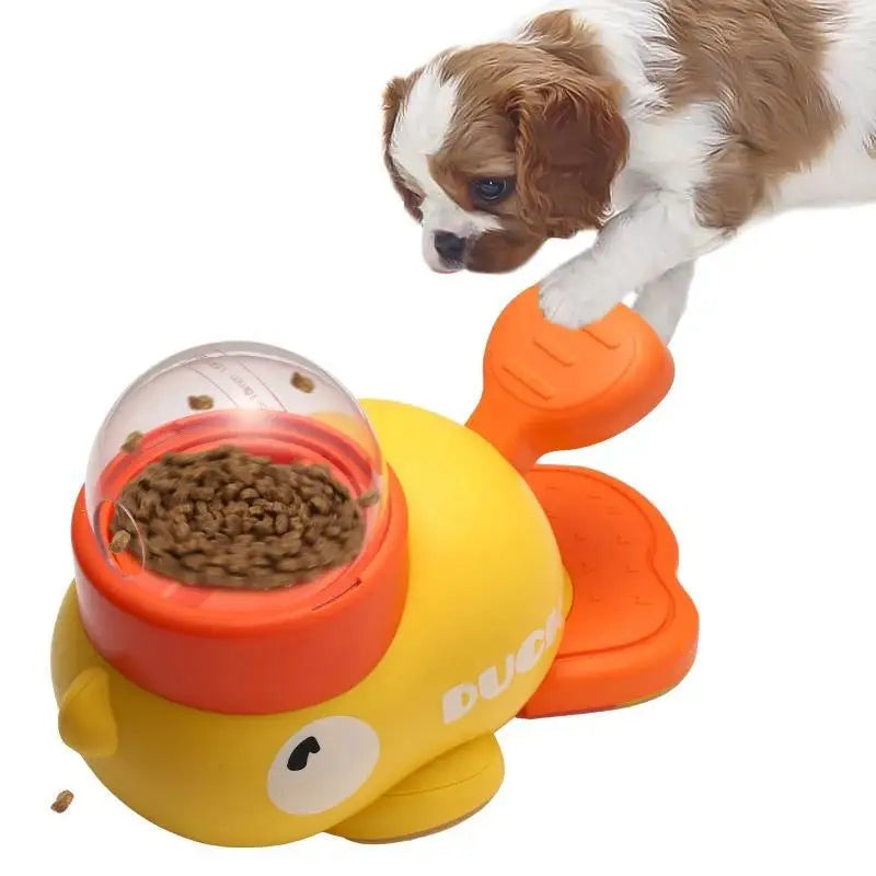 Interactieve voederpuzzel voor hond of kat – geel eend design 20 cm