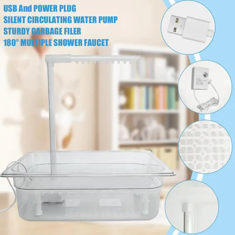 Vogelbad fontein automatisch USB – ABS kunststof