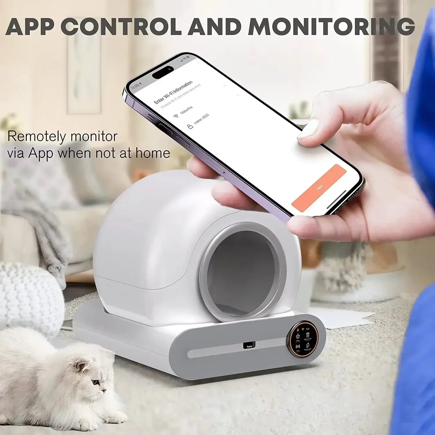 Intelligente Zelfreinigende Kattenbak