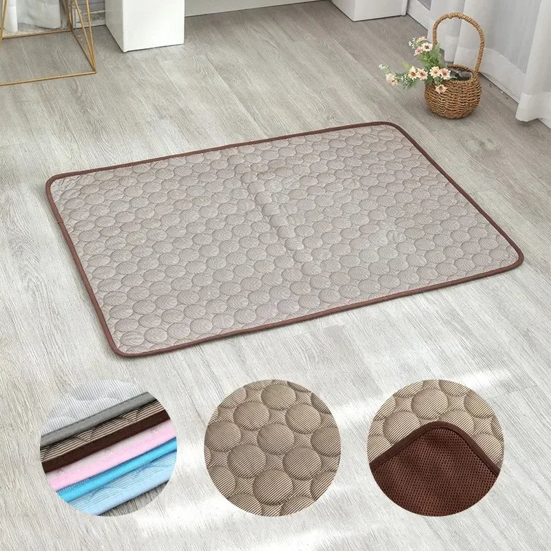 Koelmat Hond Ice Silk – Ademend Zomerbed Lichtgewicht