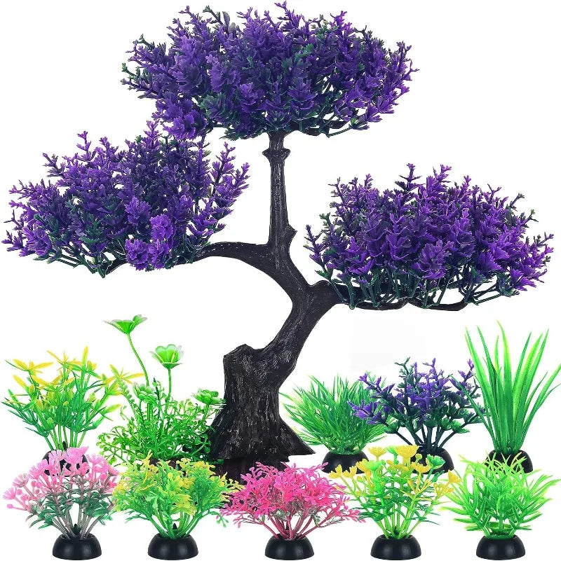Aquarium plastic plantendecoratie