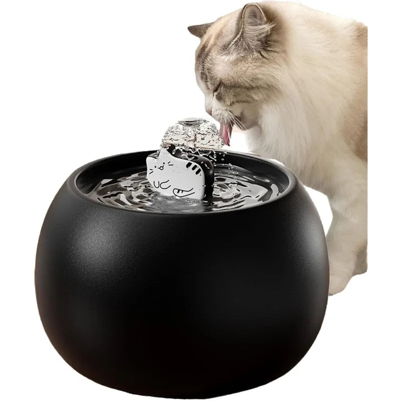 Keramische Kattenfontein – Stil, USB, 5-voudige Filter