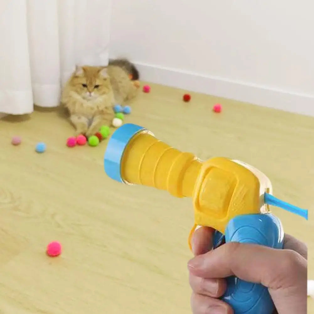 Interactieve Katapult met 20/21 Pluche Ballen – Stil Katten Speelgoed