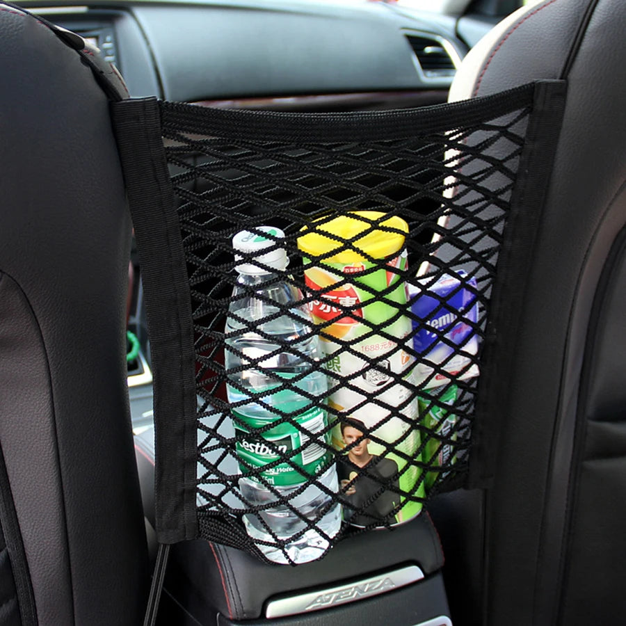 SAFEPET Auto Barrière met Net & Opbergtas – Veiligheid & Orde in de Auto
