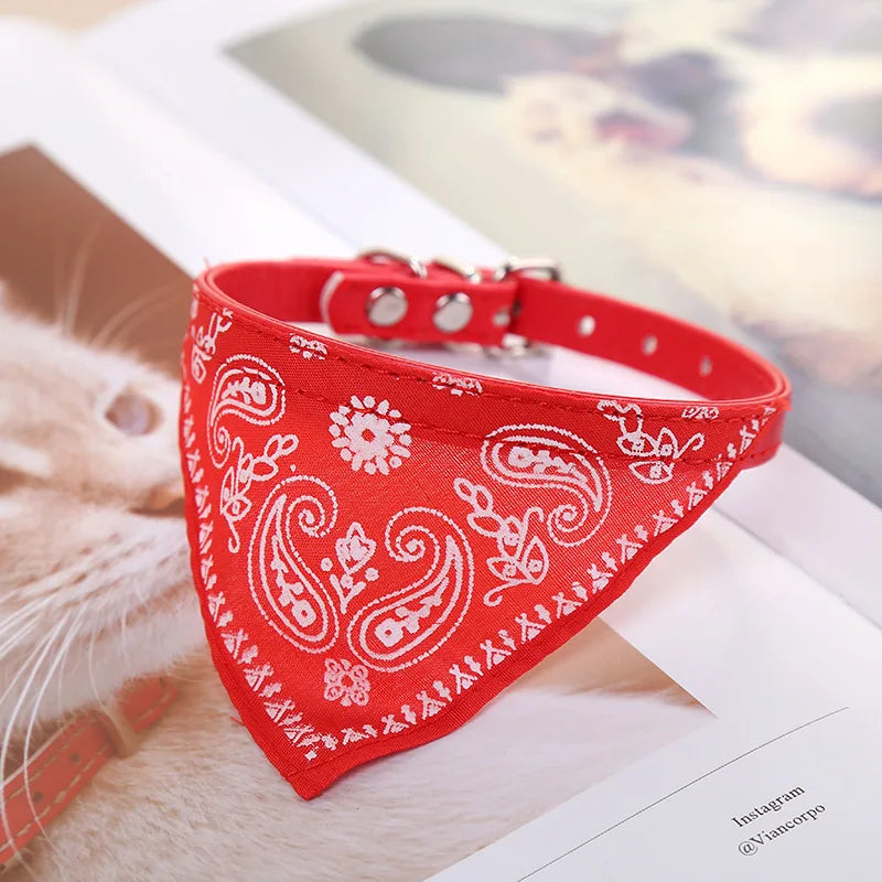 STYLPET PU Halsband met Sjaaltje