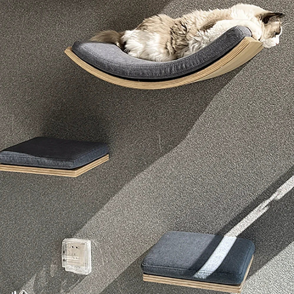 SkyNest Wandgemonteerde Kattenklimtoren