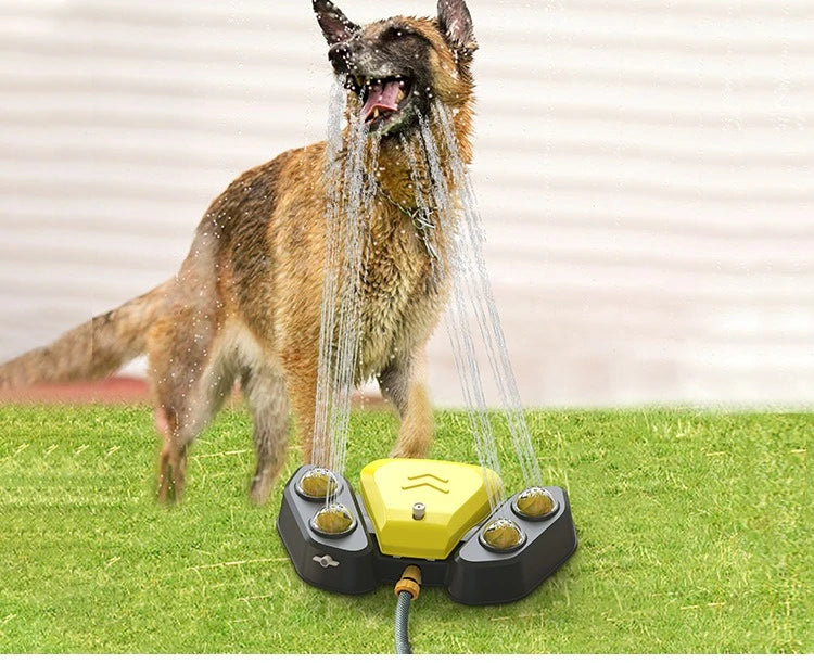 AquaPaws Hondenwatersproeier – Interactief Speels & Verfrissend Waterspeelgoed met Stapfunctie