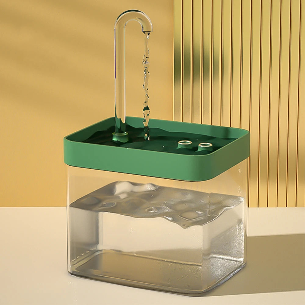 Kattenfontein 1.5L – Automatisch, Stil, BPA-vrij en Transparant Design