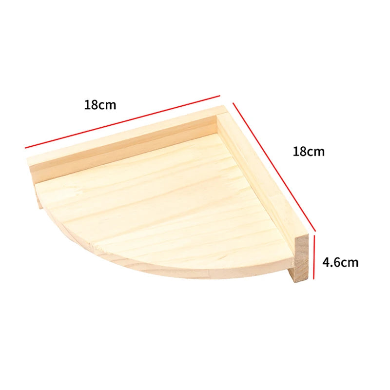 Houten papegaaienzitstok met kauwkralen β natuurlijk speeltuintje