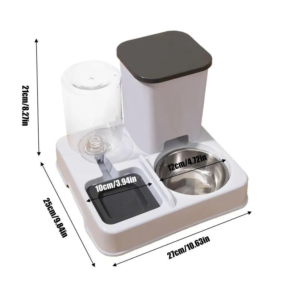 Automatische Kattenvoeder en Drinkfontein – ABS Blauw / Grijs