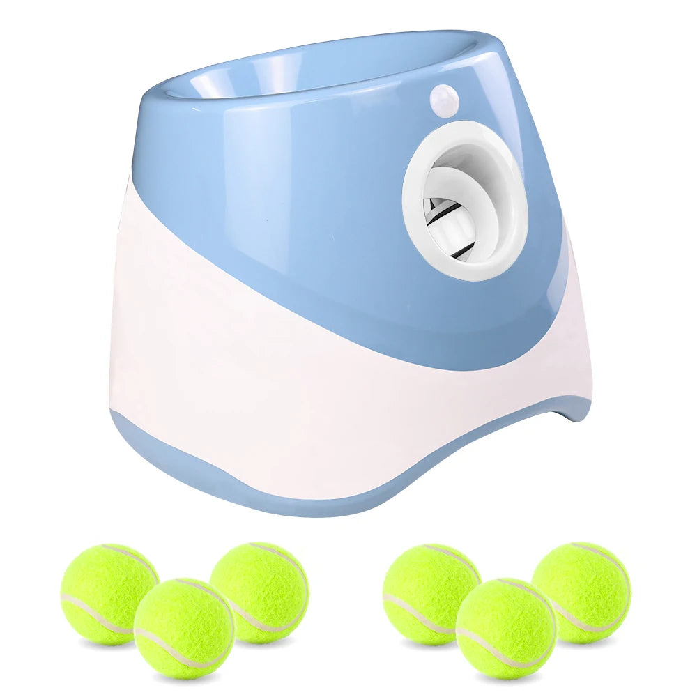Automatische honden ballenwerper β 6 ballen, USB oplaadbaar, 5cm