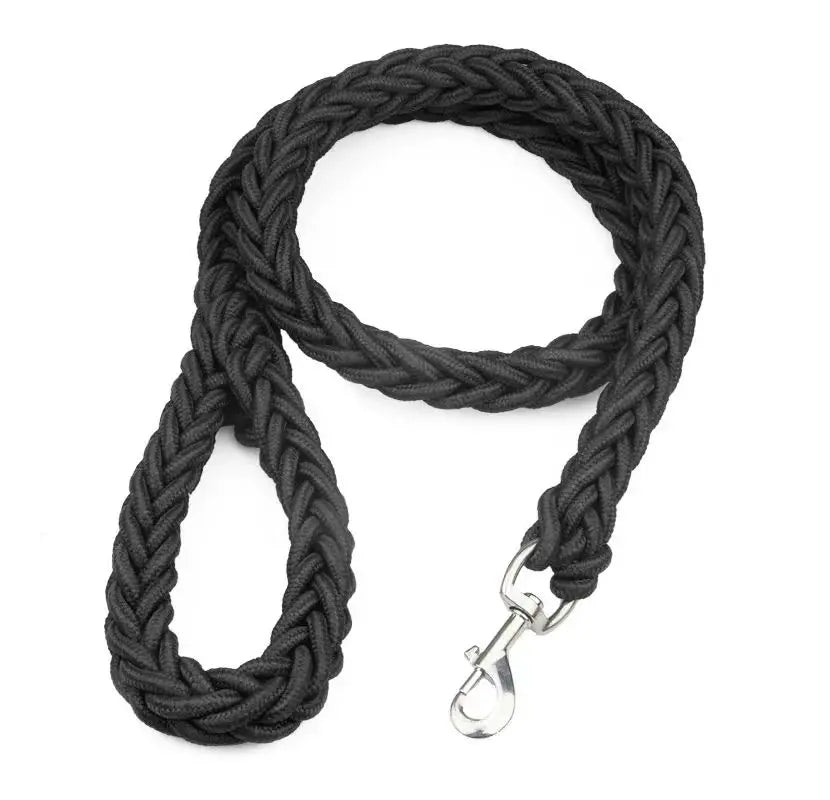 Sterke Nylon Hondenriem 115cm – Gevlochten voor Grote Honden